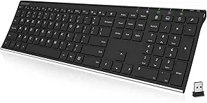 615wODNPYJL.__AC_SX300_SY300_QL70_FMwebp_ Arteck 2.4G Wireless Keyboard HW192 review ultra-slim design and rechargeable battery