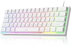 MageGee TS91 Mini 60% Gaming Keyboard review RGB backlit compact design for gamers
