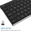 61AnWizamFL._AC_SL1080_ Arteck 2.4G Wireless Keyboard HW192 review ultra-slim design and rechargeable battery
