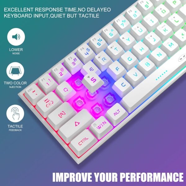 712QClJ-QjL._AC_SL1500_ MageGee TS91 Mini 60% Gaming Keyboard review RGB backlit compact design for gamers