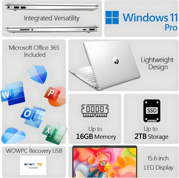 81wzmtrLRDL._AC_SL1500_ HP 15 inch Laptop review Intel 4-Core Processor with 16GB RAM and Windows 11 Pro